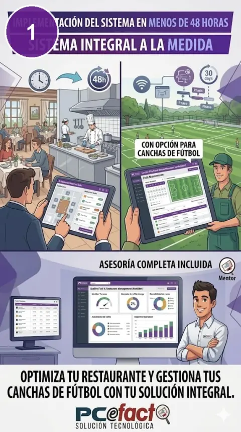 Sistema de Reservas para Canchas de Fútbol — oferta PCEFACT PERU