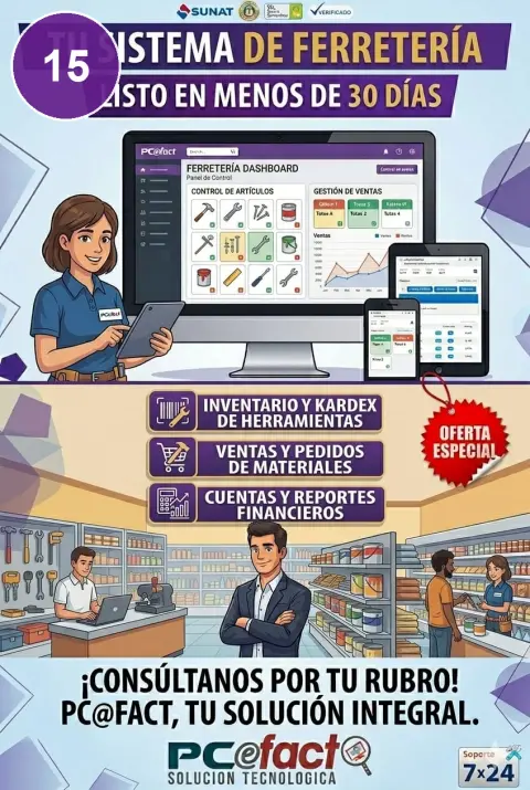 Sistema para Ferretería — oferta PCEFACT PERU