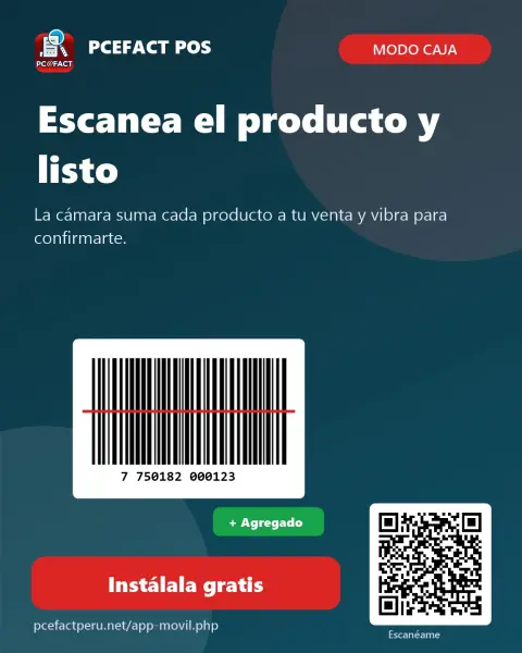 PCEFACT POS: escanea el producto y vende en segundos — oferta PCEFACT PERU
