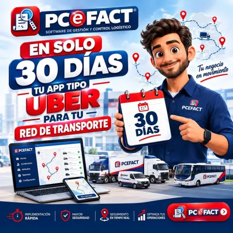 Tu App para tu Red de Transporte en 30 Días — oferta PCEFACT PERU
