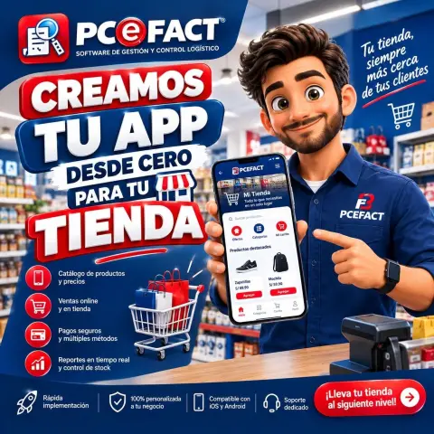 Creamos tu App desde Cero para tu Tienda — oferta PCEFACT PERU